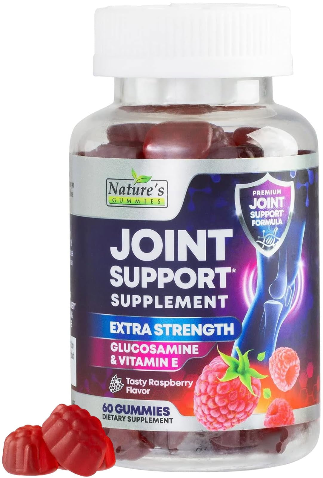 Extra Strength Glucosamine Joint & Immunity Support Gummies 60 Count