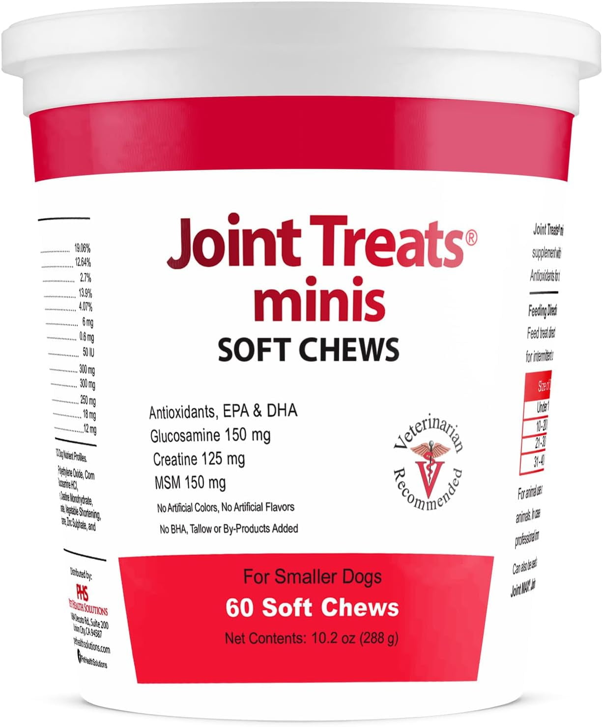 Joint Treats MINIS for Smaller Dogs - Vitamins, Minerals, Antioxidants ...