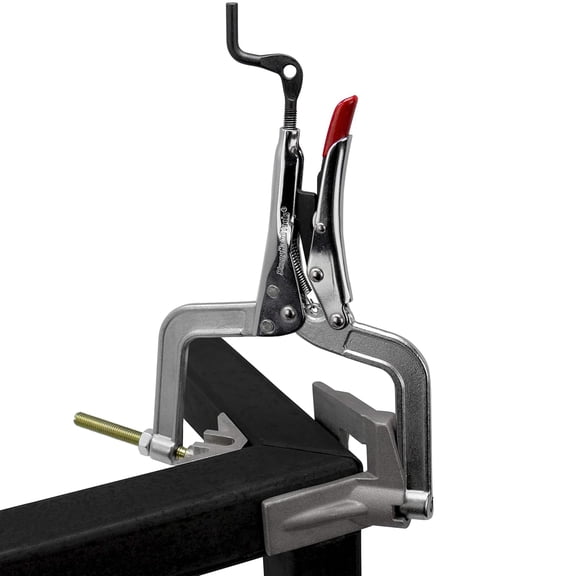 JointMaster 90 Degree Angle Clamping Tool with 3 Inch Throat Depth for Heavy Duty Pipe Work