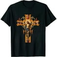 thumbnail image 1 of JointlyCreating Greek Orthodox Jesus Christ Cross Icon T-Shirt, 1 of 3