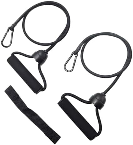 Jointown 1 Pair Stepper Resistance Bands with Handles & Connecting Strap – Workout & Exercise Bands for Strength Training, Muscle Toning, Home Gym Fitness Equipment
