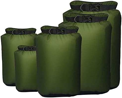 Jointown 5 Pack Waterproof Dry Sacks, Lightweight Outdoor Dry Bags 20L /12L / 10L/ 6L/ 3.5L Ultimate Dry Bags for Kayaking Camping Rafting Boating