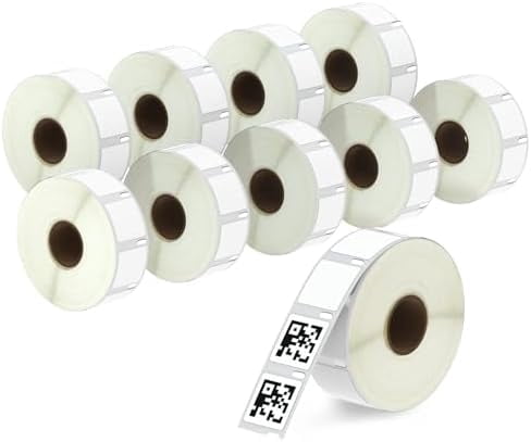 Jointown - Compatible DYMO 30332 (1" x 1") Square Multipurpose Labels - Compatible with DYMO Labelwriter 450, 4XL & Zebra Desktop Printers [10 Rolls/7500 Labels]