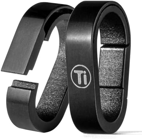 Jointown Titanium Key Ring Hooks, Small Carabiner Keychain Clip,Mini Snap Keyring Key Organizer Key Chain