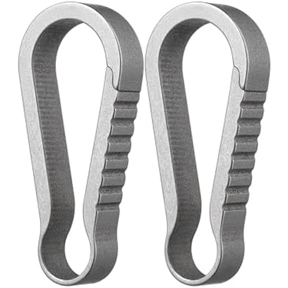 Jointown Titanium Key Ring Hooks, Small Carabiner Keychain Clip,Mini Snap Keyring Key Organizer Key Chain