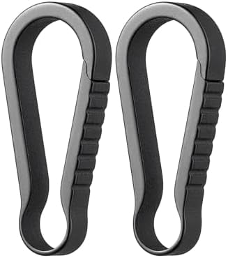 Jointown Titanium Key Ring Hooks, Small Carabiner Keychain Clip,Mini Snap Keyring Key Organizer Key Chain