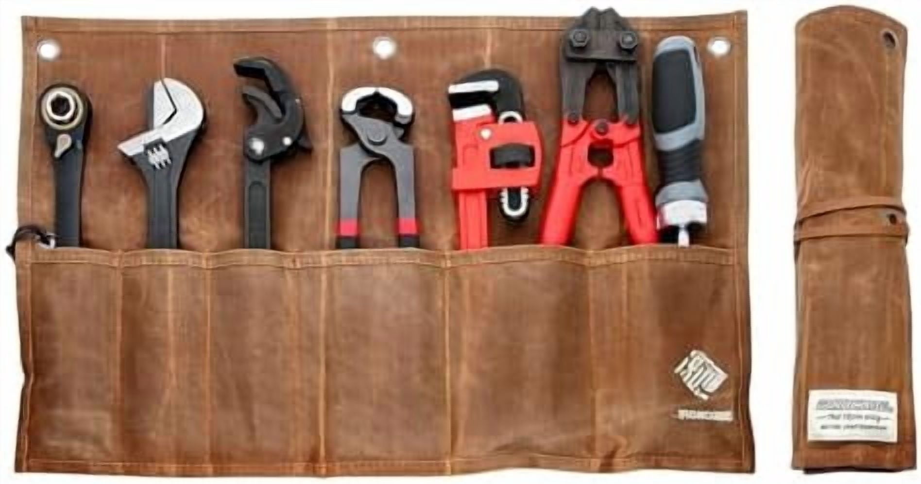 Jointown Tool Pouch, Roll-Up Storage Bag for Hand Tools & Wrenches