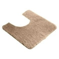 thumbnail image 1 of Joipy Toilet Rugs U Shaped Washable Thickened Absorbent Carpet Foot Mat Non Slip Washable Bath Mat for Bathroom Contour Bath Rug (1Pc 50x50cm Beige), 1 of 2