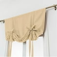 thumbnail image 1 of Joipy Window CoveringsBlackout CurtainsTie Up Shade for Window Thermal InsulatedRoom Darkening Rod Pocket CurtainAdjustable Curtain (1Pc Beige 31.5"x47.24"), 1 of 4