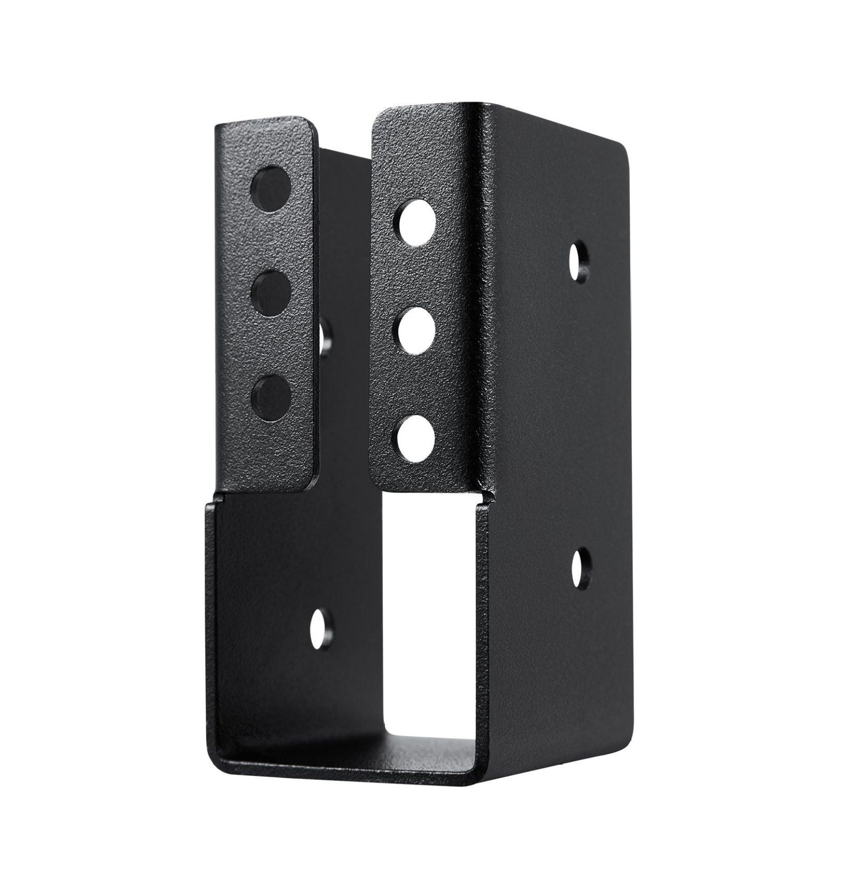 Joist Hangers 2x4 - 12 Pack, Concealed Flange Beam Hangers 1.93x3.62 Inch, Heavy Duty Steel for Sheds, Swings, Playground - Black Coated