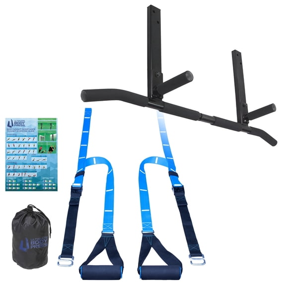 Joist Mount Pull Up Bar and Strap System