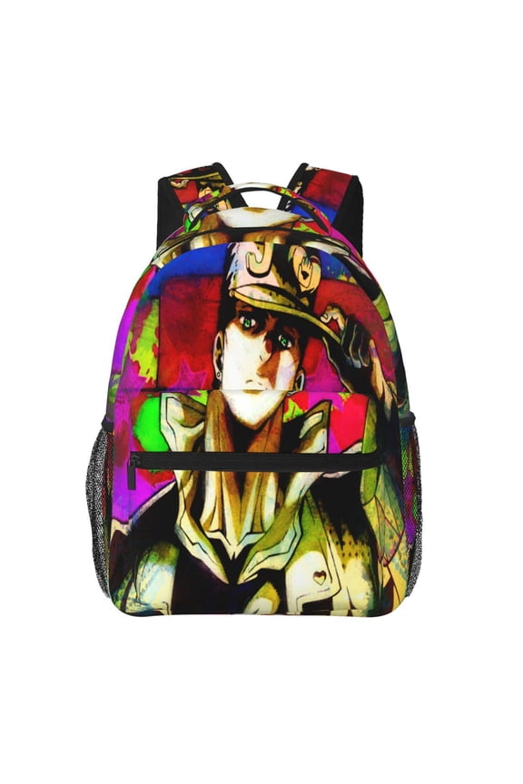 Jojo Bizarre Adventure Backpack Cute Cartoon Lightweight Backpacks Portable Outdoor Travel