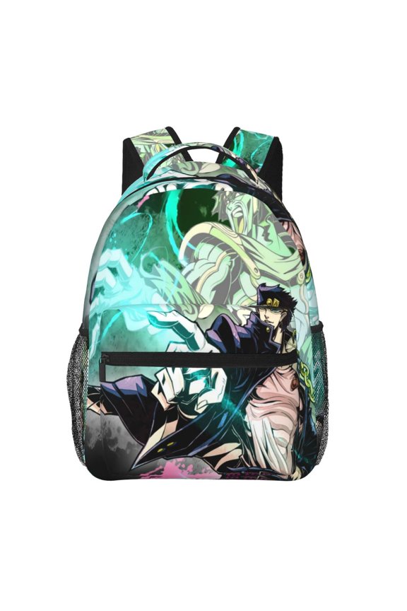 Jojo Bizarre Adventure Backpack Cute Cartoon Lightweight Backpacks Portable Outdoor Travel