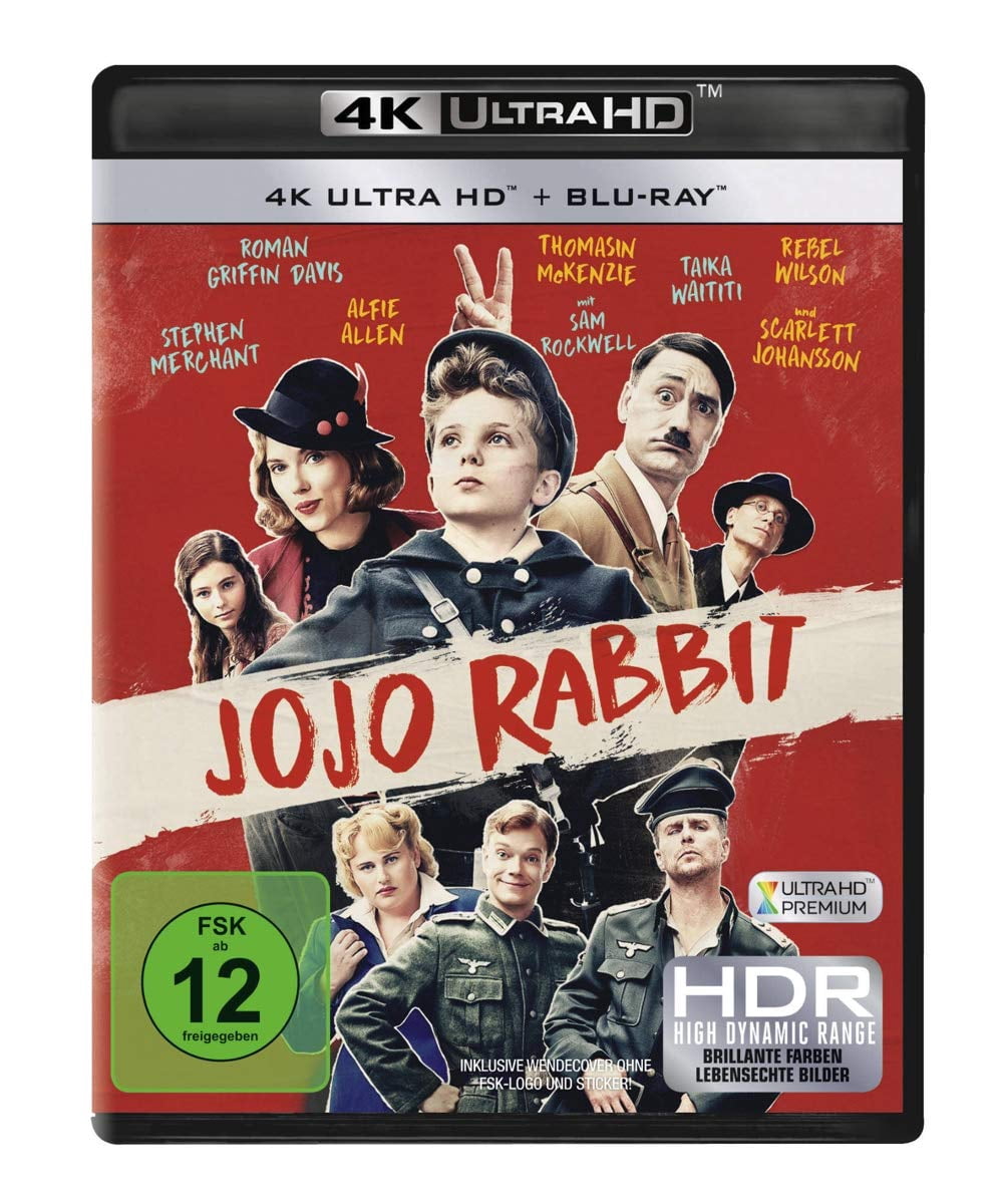 Jojo Rabbit (4K Ultra HD) Sam Rockwell Scarlett Johansson Taika Waititi ...