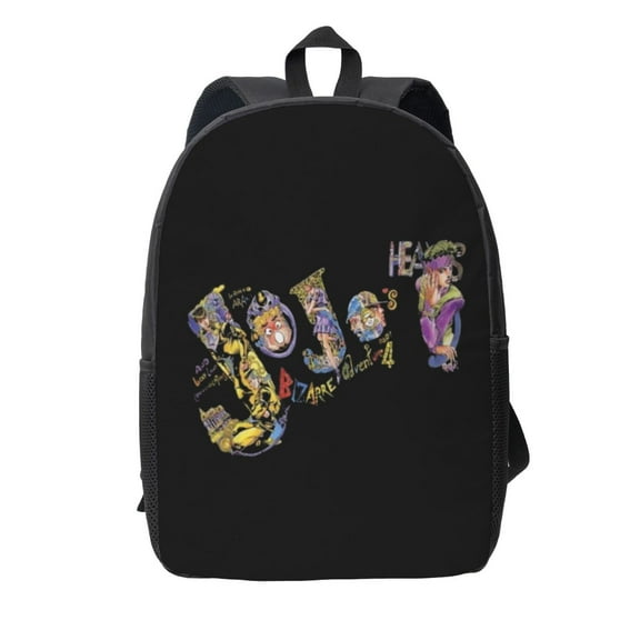 Jojo'S Bizarre Adventure Backpack Simple Lightweight Backpack Fashion Travel Backpack Laptop Backpack 17 Inch