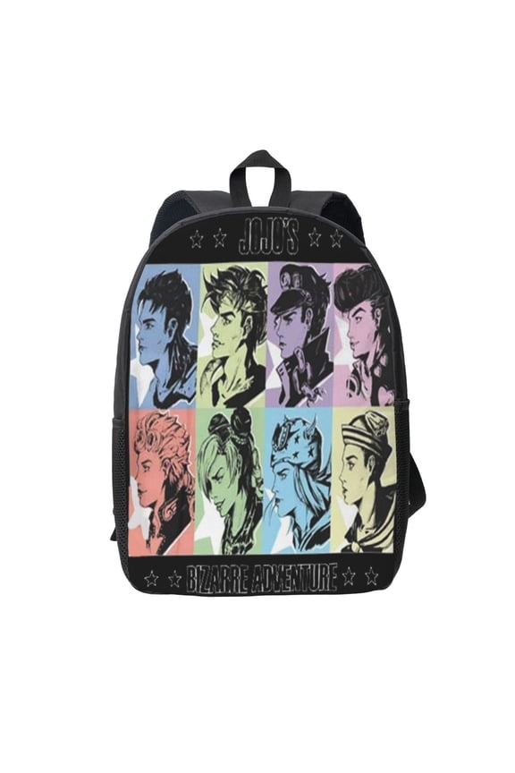 Jojo'S Bizarre Adventure Backpack Simple Lightweight Backpack Fashion Travel Backpack Laptop Backpack 17 Inch
