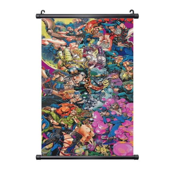 Hanging Poster Prints Canvas PVC Scroll Shaft Wall Art Painting Wall Banner Artwork Decor for Home Living Room Bedroom 16"X24"