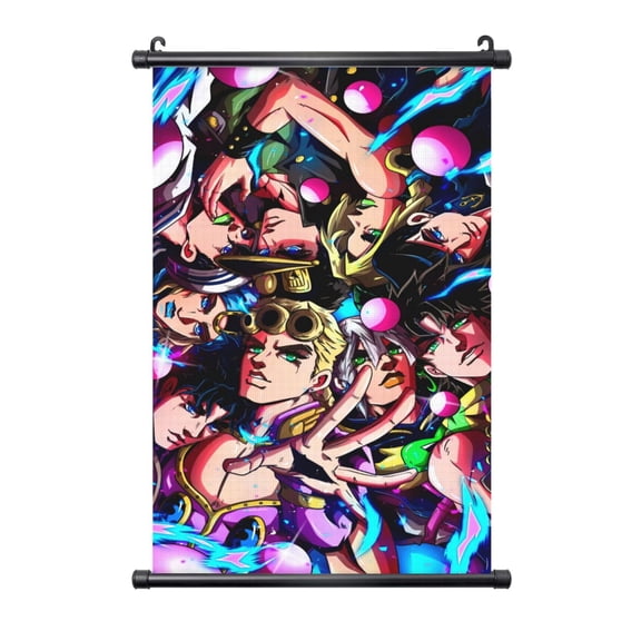 Hanging Poster Prints Canvas PVC Scroll Shaft Wall Art Painting Wall Banner Artwork Decor for Home Living Room Bedroom 16"X24"