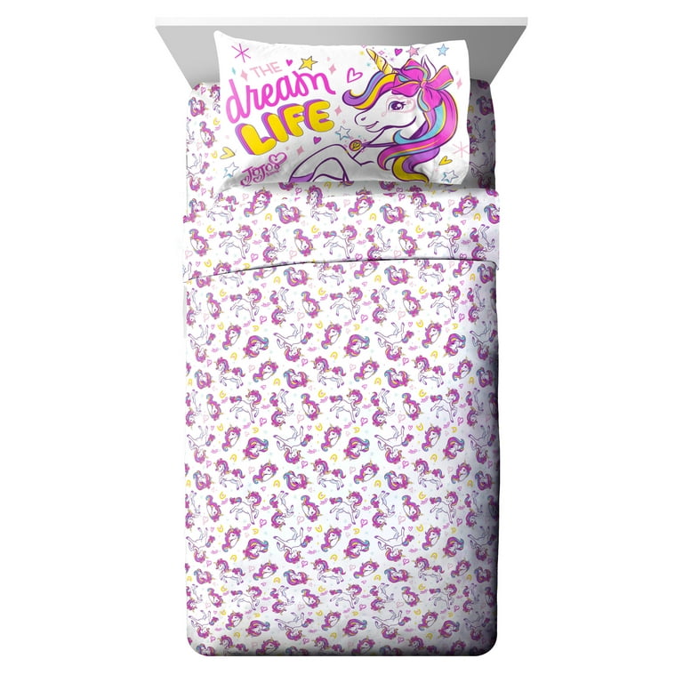 Jojo Siwa Dream Unicorn Kids Bed Sheet Set