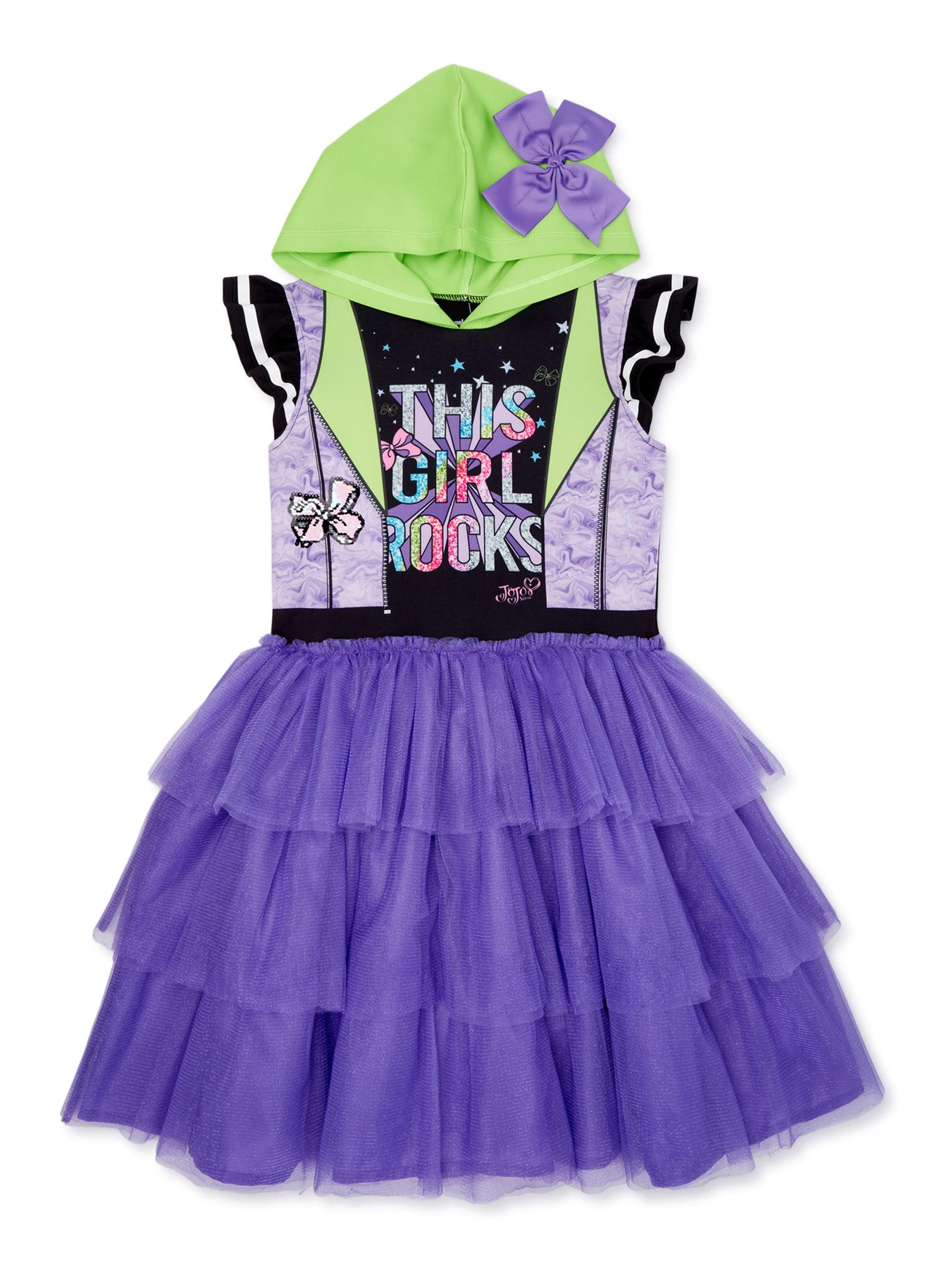 Jojo Siwa Exclusive Cosplay Hooded Tutu Dress, Sizes 4-16 - Walmart.com