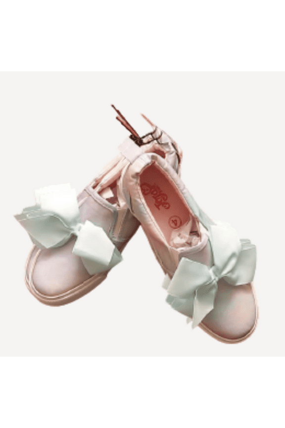 Girls Sneakers Slip In With a Bow SIZE US 4 MINT/RAINBOWM