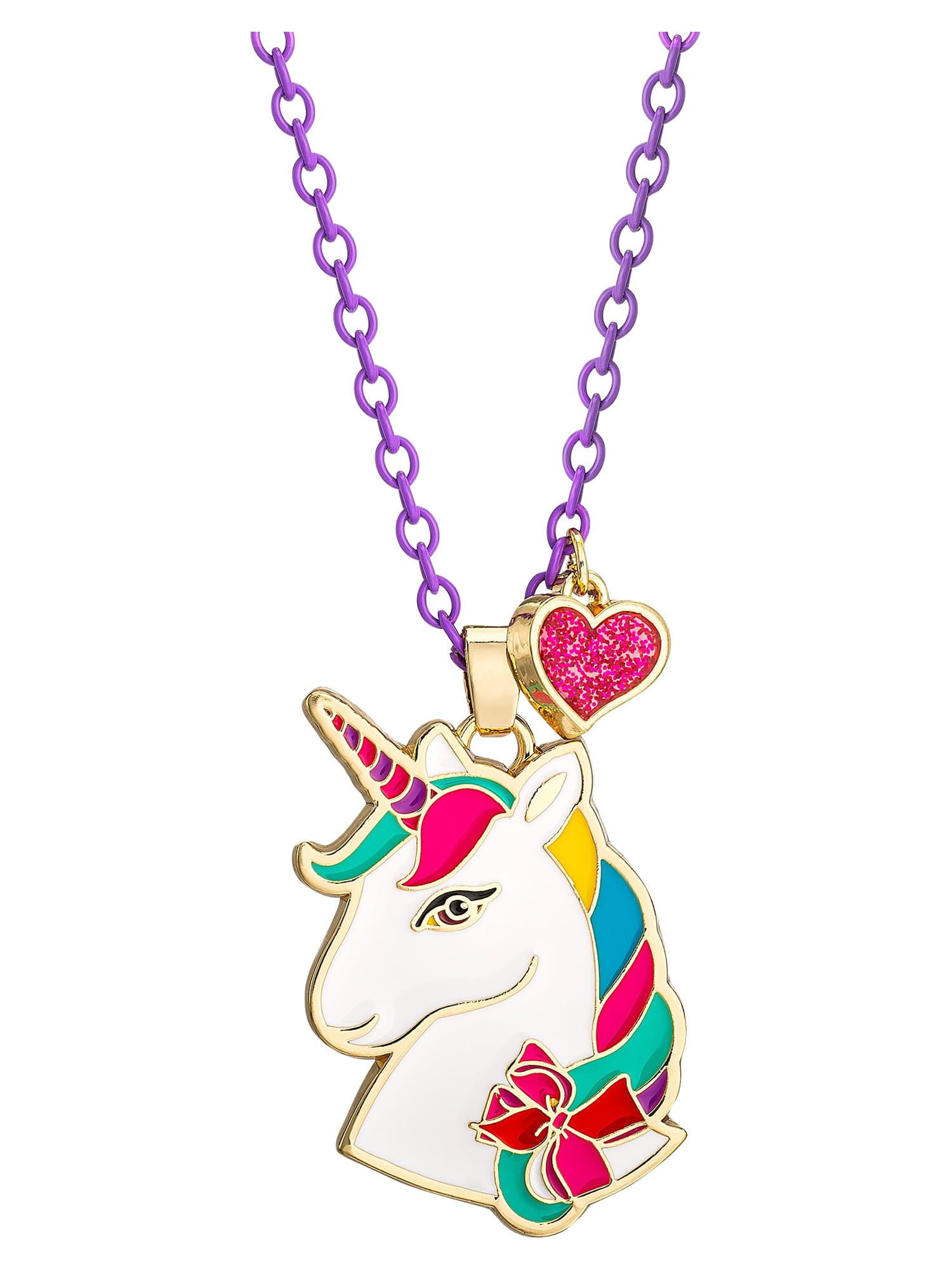 Disney Jojo Siwa Girl s Tween Unicorn Necklace 16 3 Chain