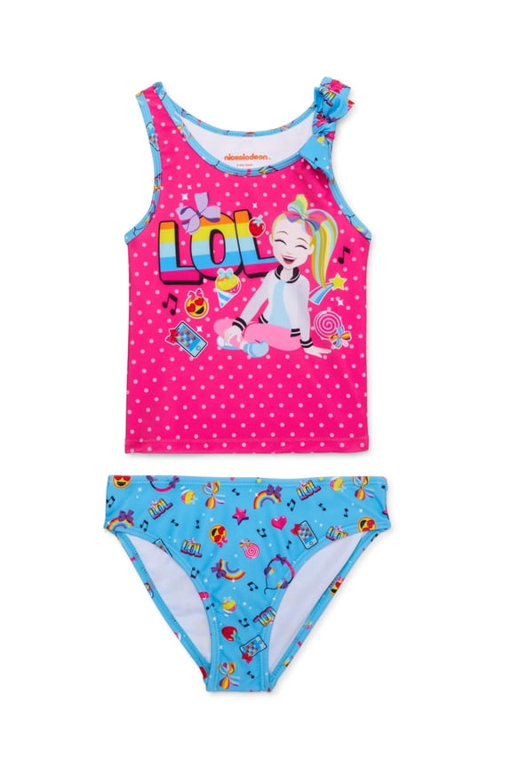 Girls 4-6x Lol Bow Strap Tankini Swimsuit