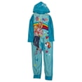 thumbnail image 1 of Jojo Siwa Girls Blue Rainbow Hoodie Blanket Sleeper Union Suit Pajamas 10, 1 of 1