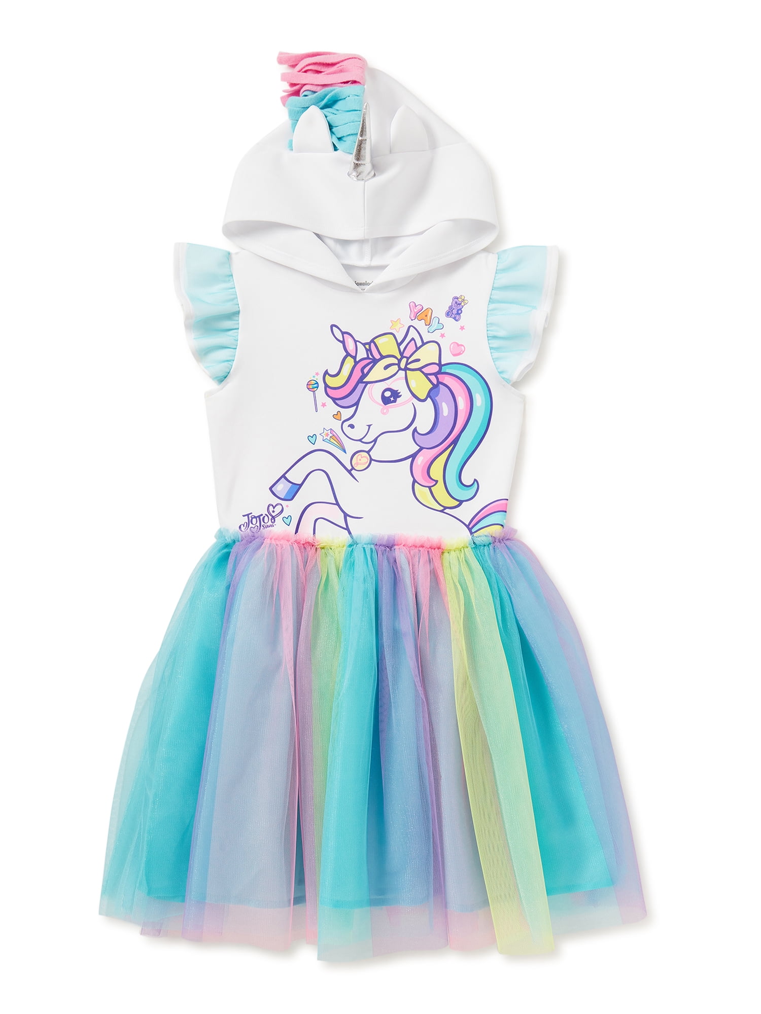 Jojo Siwa Girls Exclusive Cosplay Hooded Tutu Dress, Sizes 4-12 ...