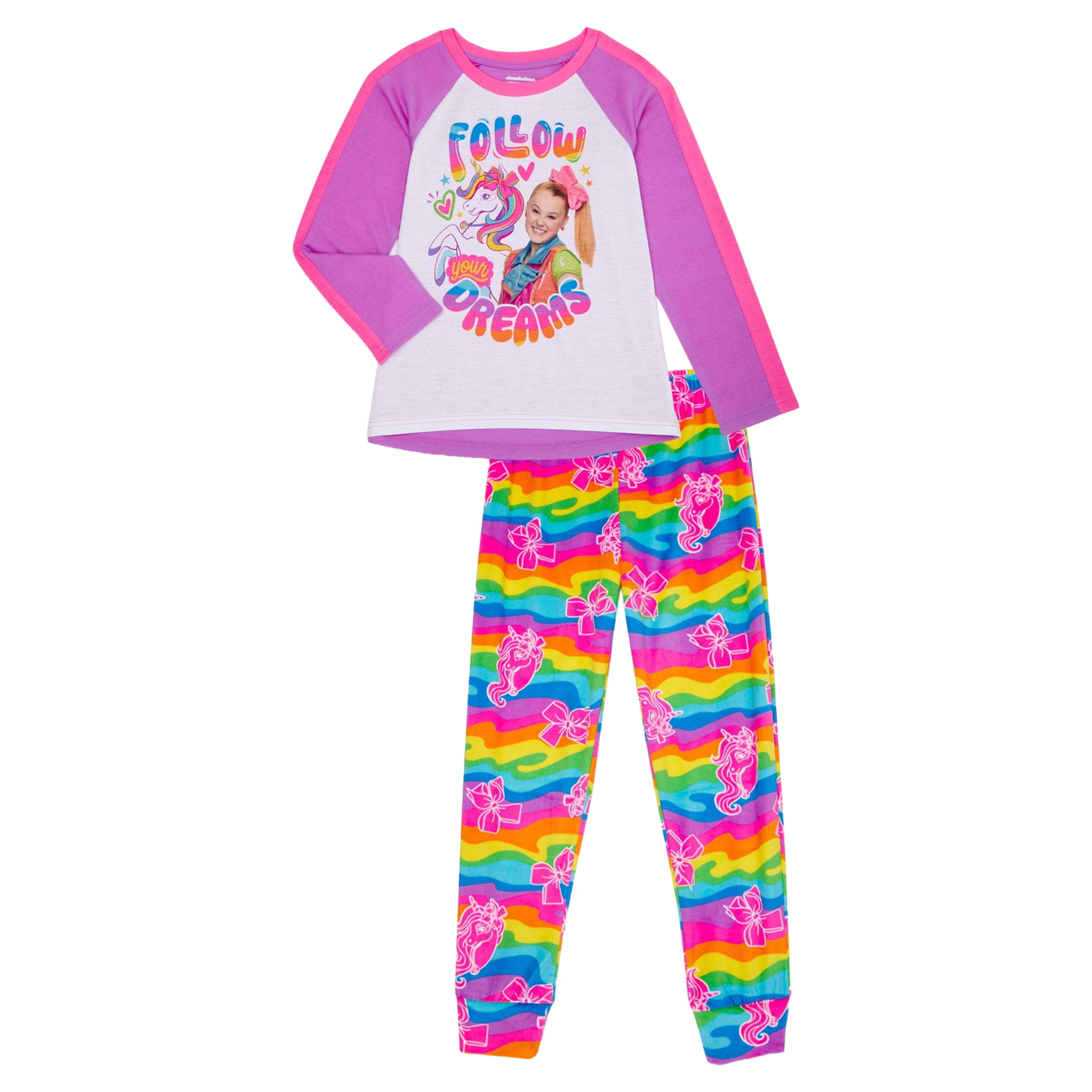 Jojo Siwa Girls Exclusive Long Sleeve 2-Piece Set Sizes 4-12