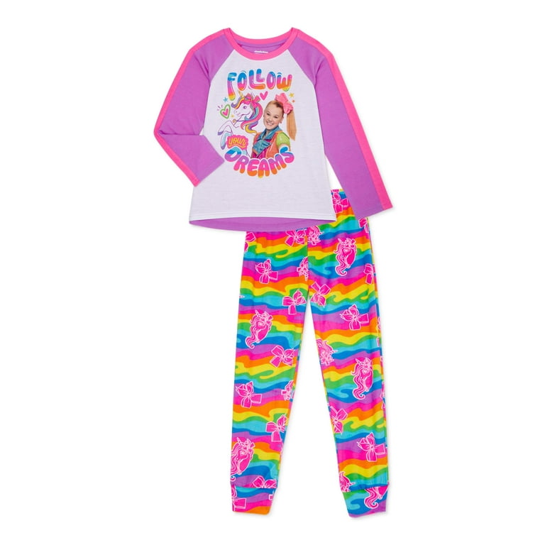 Jojo Siwa Girls Exclusive Long Sleeve 2 Piece Set Sizes 4 12 Walmart