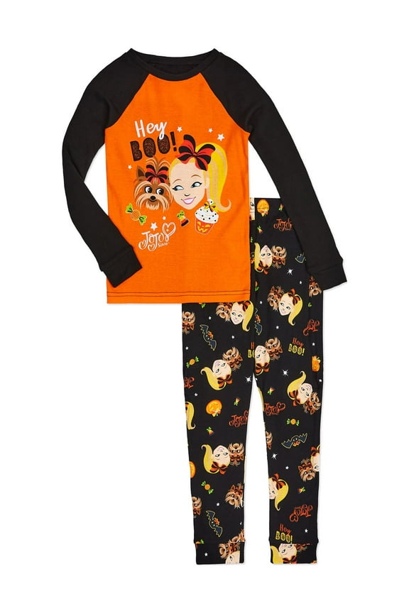 Girls Halloween Cotton Pajama, 2 piece Set, Sizes 4-10