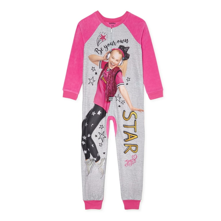 Jojo Siwa Girls Pajama Blanket Sleeper Sizes 4 12 Walmart