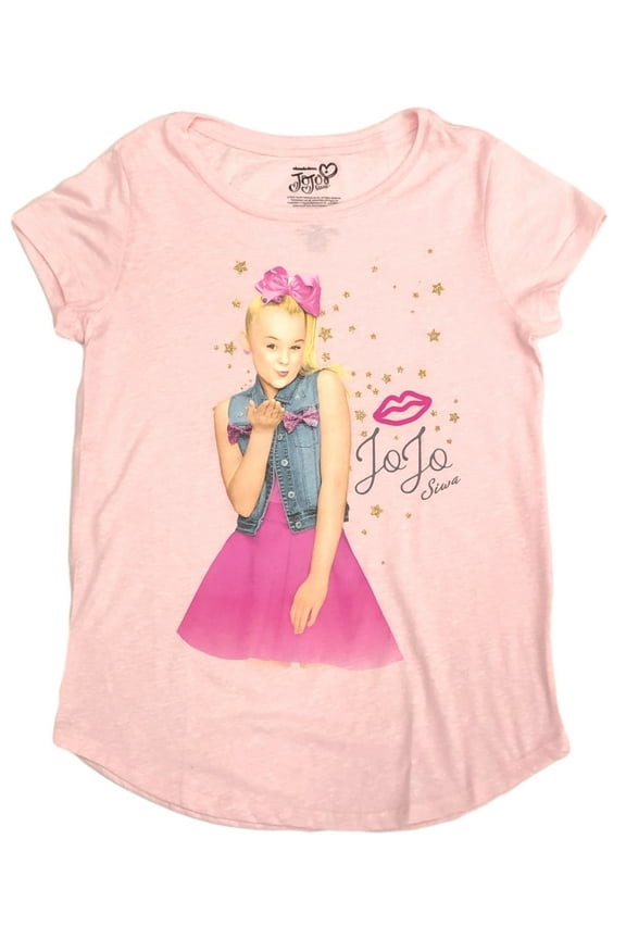 Siwa Girls Pink Sparkle Short Sleeve Blow A Kiss T-Shirt Tee Shirt X-Large