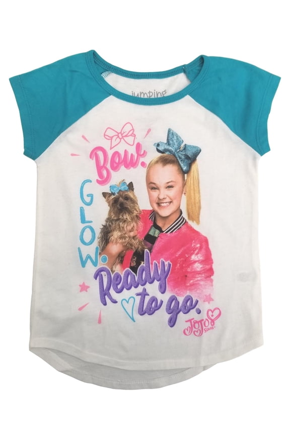 Siwa Girls Short Sleeve Bow Glow Ready To Go T-Shirt Tee Shirt 6