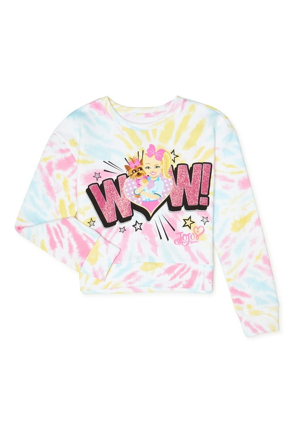 Girls Tie-Dye Sweatshirt, Sizes 4-18 & Plus