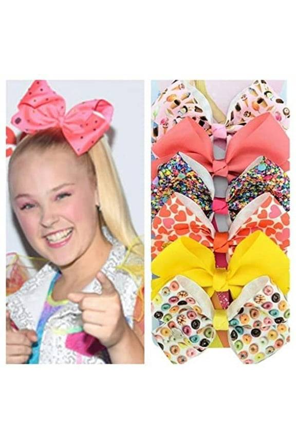 Hair Bows 6 Pieces Set Bows for Little Girl's Alligator Clip