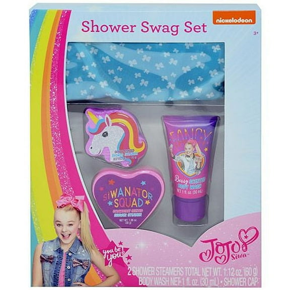 Jojo Siwa Nickelodeon Bath Accessories Sets 3-Piece Floral Multicolor Shower Set, Multicolor