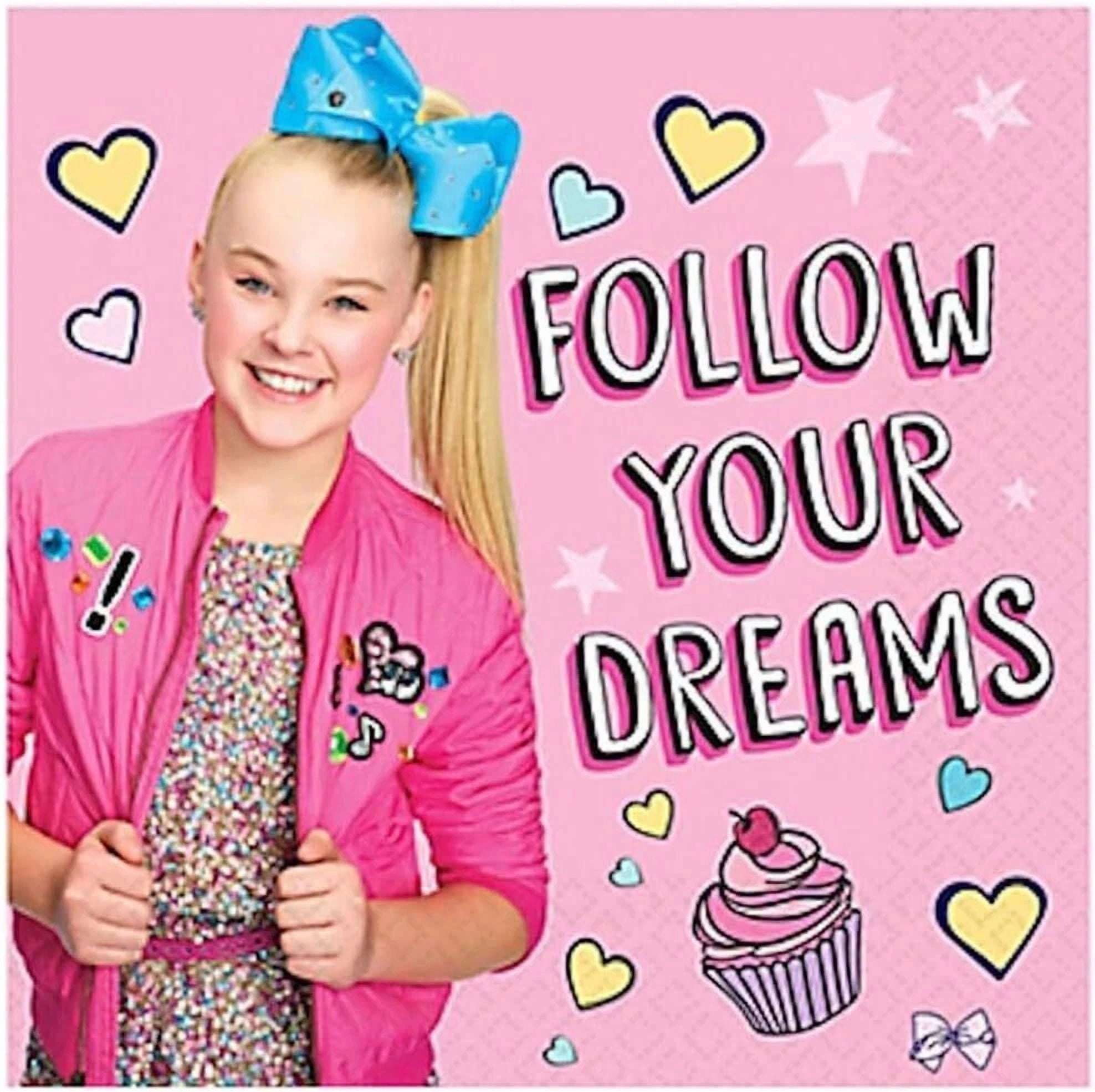 Jojo Siwa Nickelodeon Nick Jr Pop Star Birthday Party Paper Luncheon Napkins