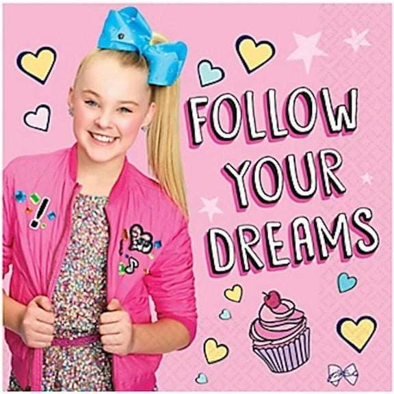 Jojo Siwa Nickelodeon Nick Jr Pop Star Birthday Party Paper Luncheon Napkins