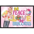 thumbnail image 1 of Jojo Siwa - Peace Love Unicorns Wall Poster, 14.725" x 22.375" Framed, 1 of 6