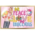 thumbnail image 1 of Jojo Siwa - Peace Love Unicorns Wall Poster, 14.725" x 22.375" Framed, 1 of 6