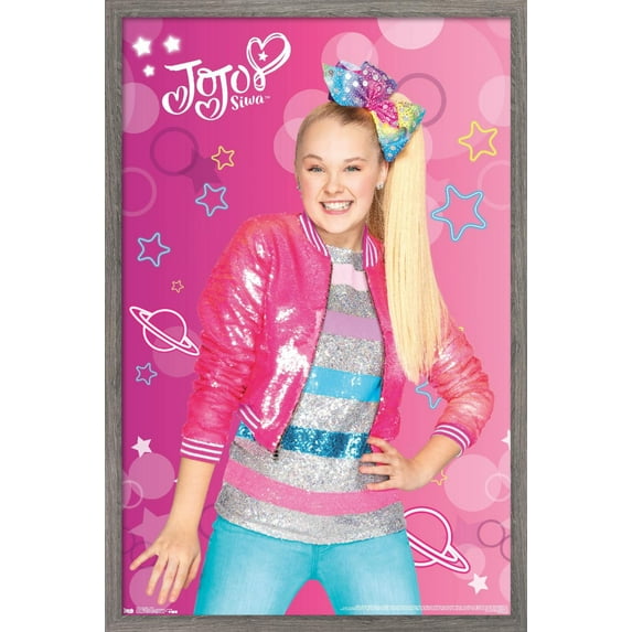 Jojo Siwa - Pink Wall Poster, 14.725" x 22.375", Framed