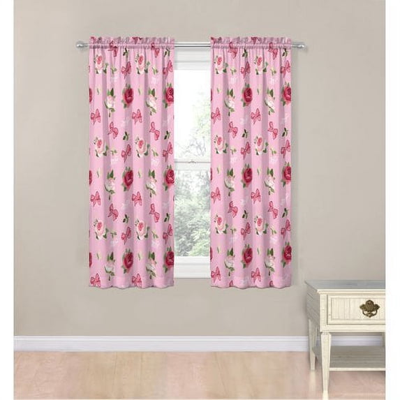 Jojo Siwa Roses and Bows Drapes 63"