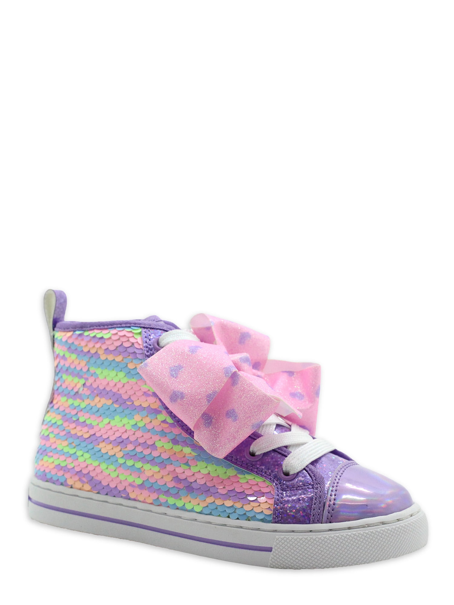 Jojo Siwa Sequin High Tops with Bow (Youth Girls) - Walmart.com