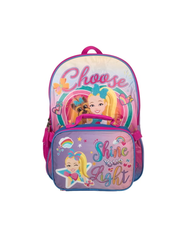 Jojo Siwa Shine Your Light Youth Girl's 2-Piece 16" Backpack & Lunch Kit Combo Set