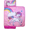thumbnail image 1 of Jojo Siwa Stars and Rainbows Kids Nap Mat, 100% Microfiber, Pink, 1 of 3