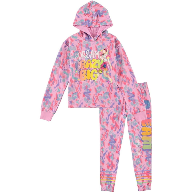 Jojo Siwa Tie Dye Pull Over Hoodie and Jogger Set 14 16 Tie Dye