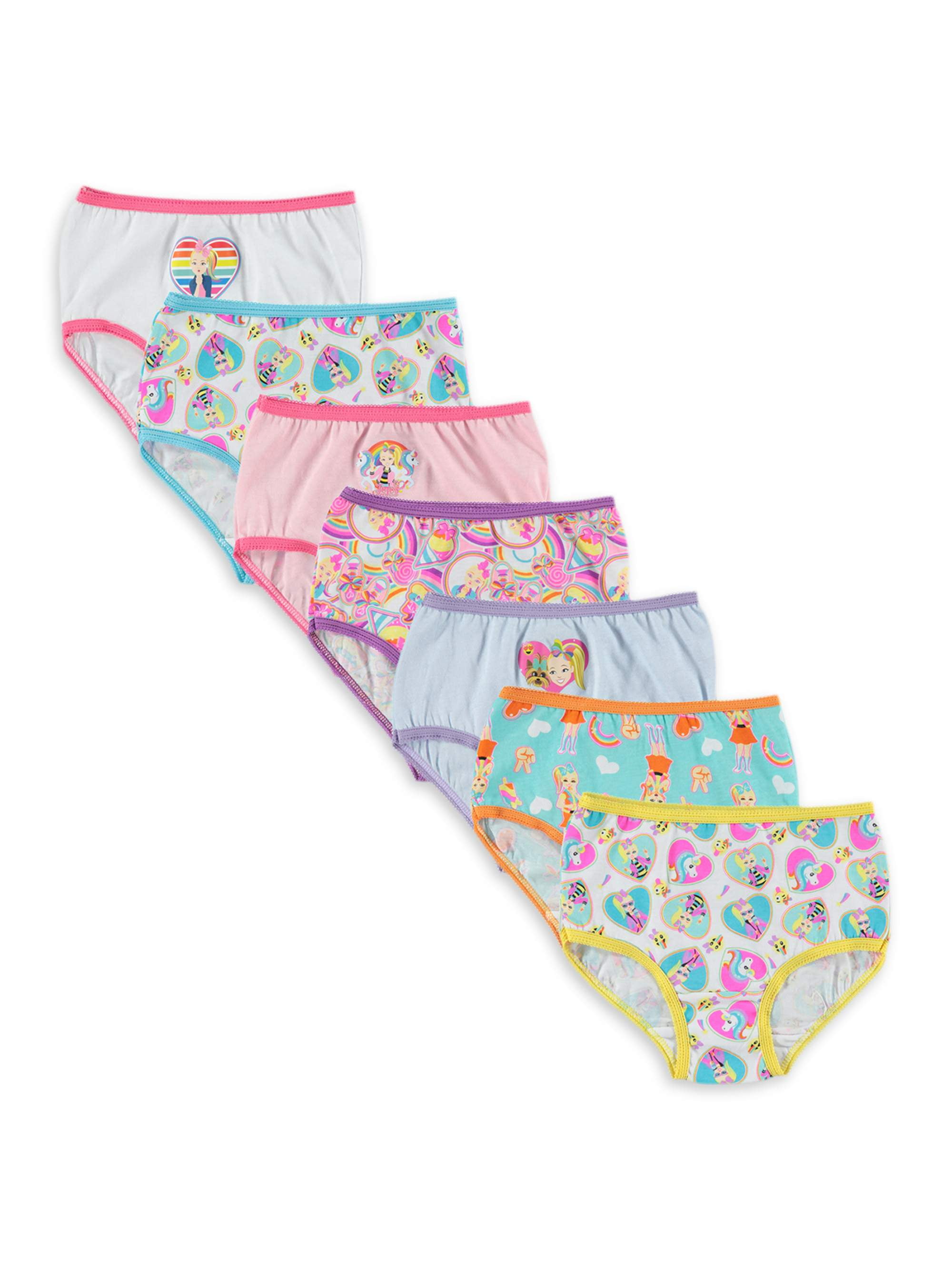 PJ Masks Girls 7-Pack Brief Bikini Panty Toddler Underwear, PJ7pk