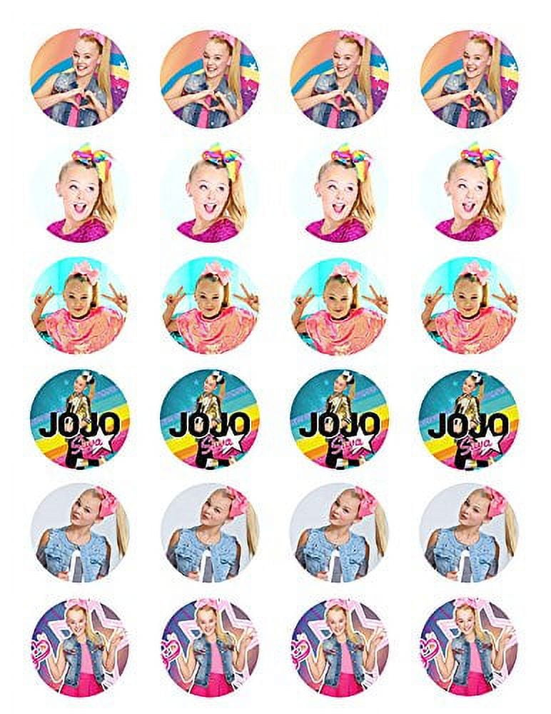 Jojo Siwa ~ Two Dozen ~ Cupcake Topper ~ Edible Frosting Image Cupcake Toppers ABPID14853